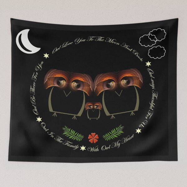 Item preview, Owl Family designed and sold by -Fractalicious-.