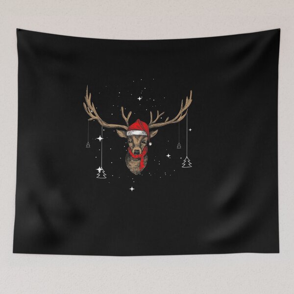 Item preview, FUNNY CHRISTMAS DEER SANTA CLAUS REINDEER XMAS HOLIDAY designed and sold by sobriowslen.