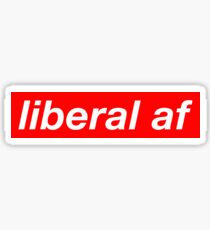 Liberal AF Supreme Sticker
