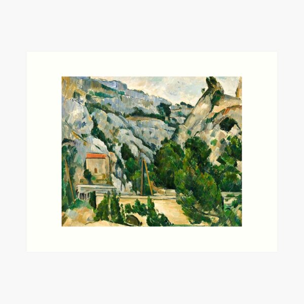 Item preview, House with red roof paul cezanne work  designed and sold by Golido.