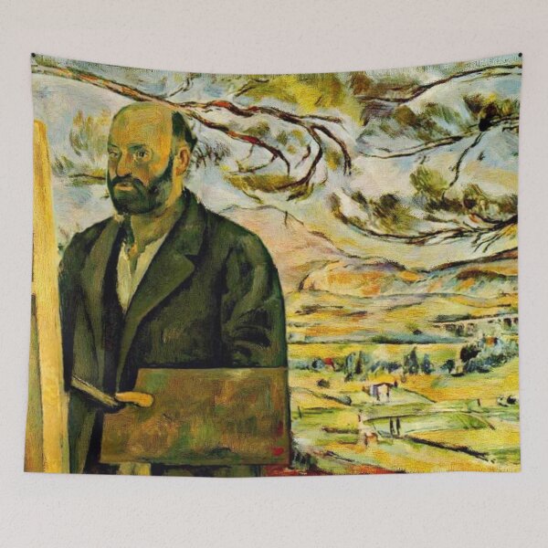 Item preview, Self portrait with palette paul cezanne artwork drawing  designed and sold by Golido.