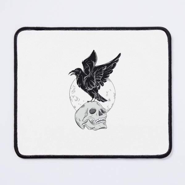 Item preview, black-raven-on-a-skull-t-shirt-design. designed and sold by JAMALSTORE92.