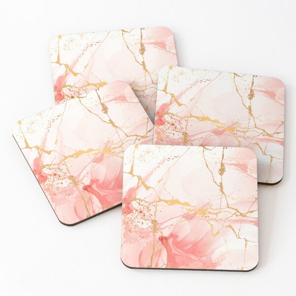 Item preview, Pink and Gold Marble Design designed and sold by Bookish Blossom.