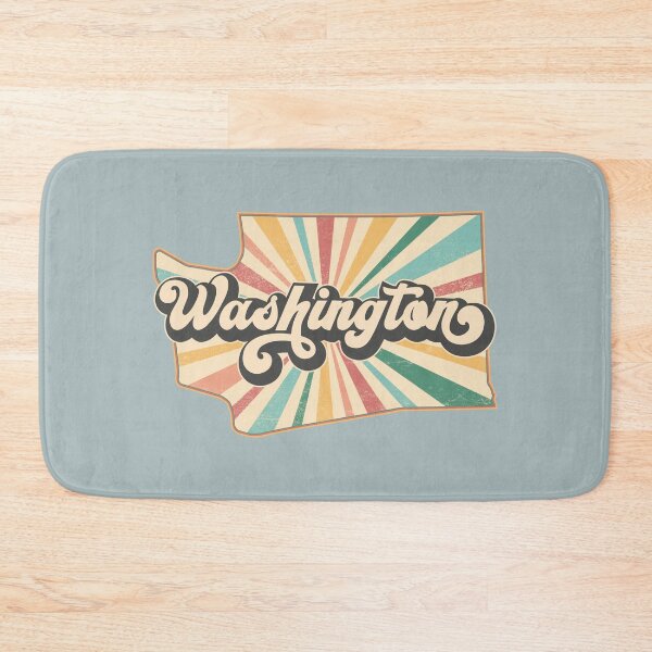 Item preview, Washington Fan Retro State, Vintage Groovy Washington Map, Distressed America Gift designed and sold by Cátia Lima.