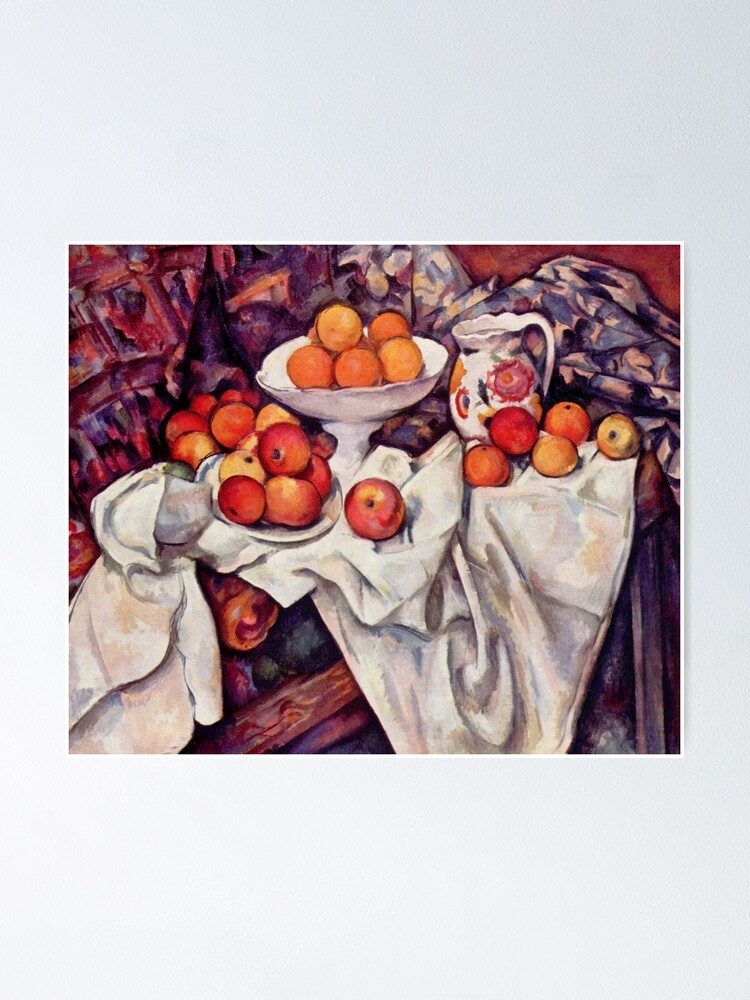 "Apples and oranges paul cezanne drawing paint " Poster for Sale by