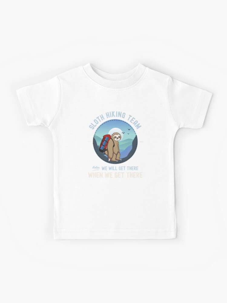 Sloth Hiking Team Shirt Hiker Camper Tshirt Funny Retro Tee Sloth Hiking Team Shirt Hiker Camper Tshirt Funny Retro Tee