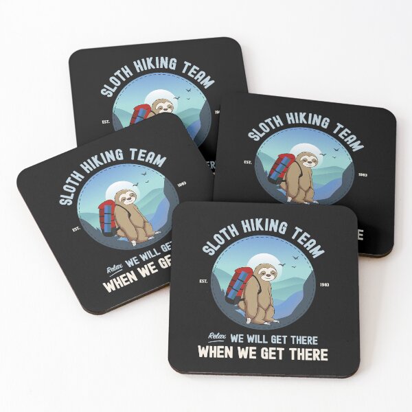 Item preview, Sloth Hiking Team We Will Get There When We Get There Funny Hiking Team Vintage Gift designed and sold by BennetJaco.