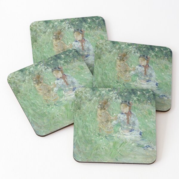 Item preview, Woman and Child in a Meadow at Bougival by Berthe Morisot designed and sold by RickE.