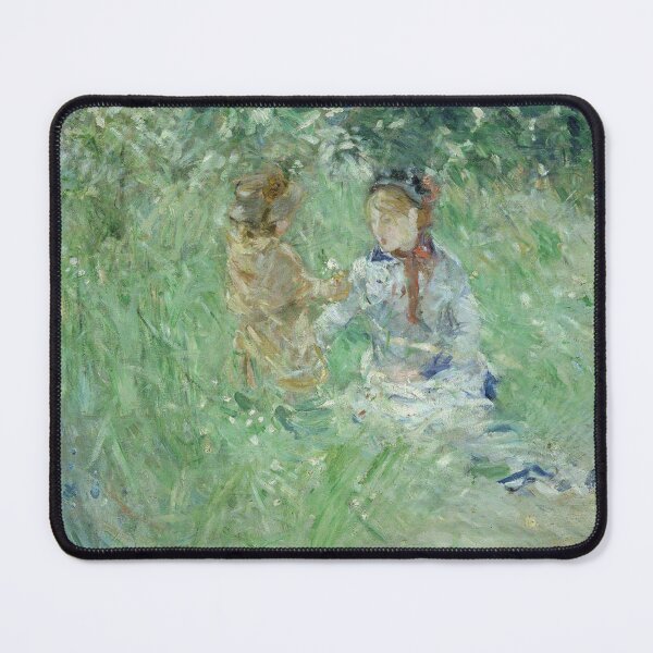 Item preview, Woman and Child in a Meadow at Bougival by Berthe Morisot designed and sold by RickE.