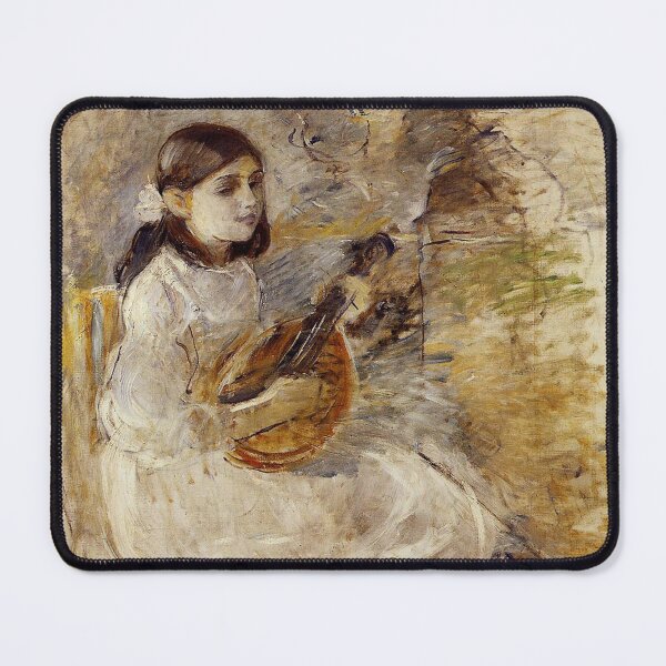 Item preview, The Girl Playing the Mandolin by Berthe Morisot designed and sold by RickE.