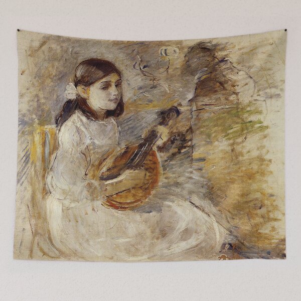 Item preview, The Girl Playing the Mandolin by Berthe Morisot designed and sold by RickE.