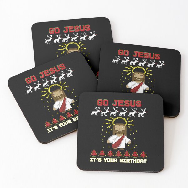 Item preview, GO JESUS ITS YOUR BIRTHDAY FUNNY CHRISTIAN UGLY CHRISTMAS designed and sold by sobriowslen.