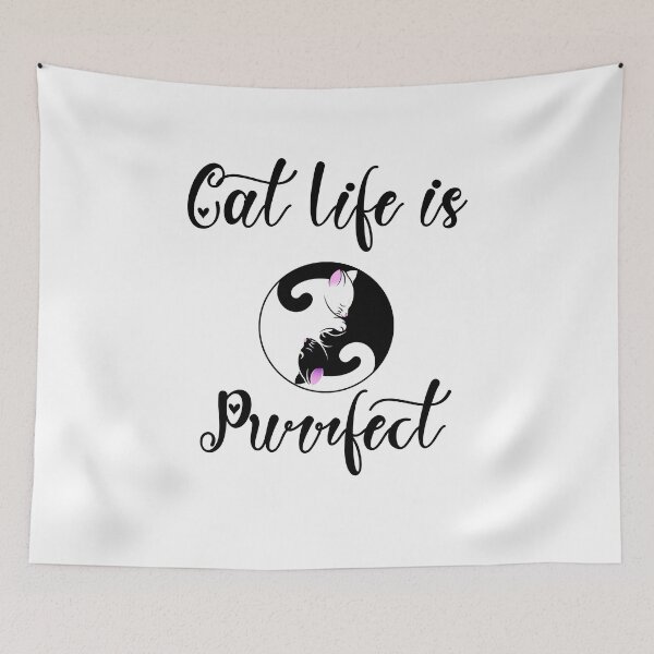Item preview, Cat Life Is Purrfect designed and sold by Elyora.