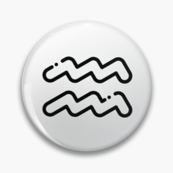 Artikelvorschau, Das schwarze Wassermann-Symbol entworfen und verkauft von Wavytarot.