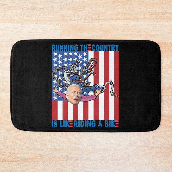 Item preview, Running The Country Is Like Riding A Bike US Flag designed and sold by adolfonewell04.