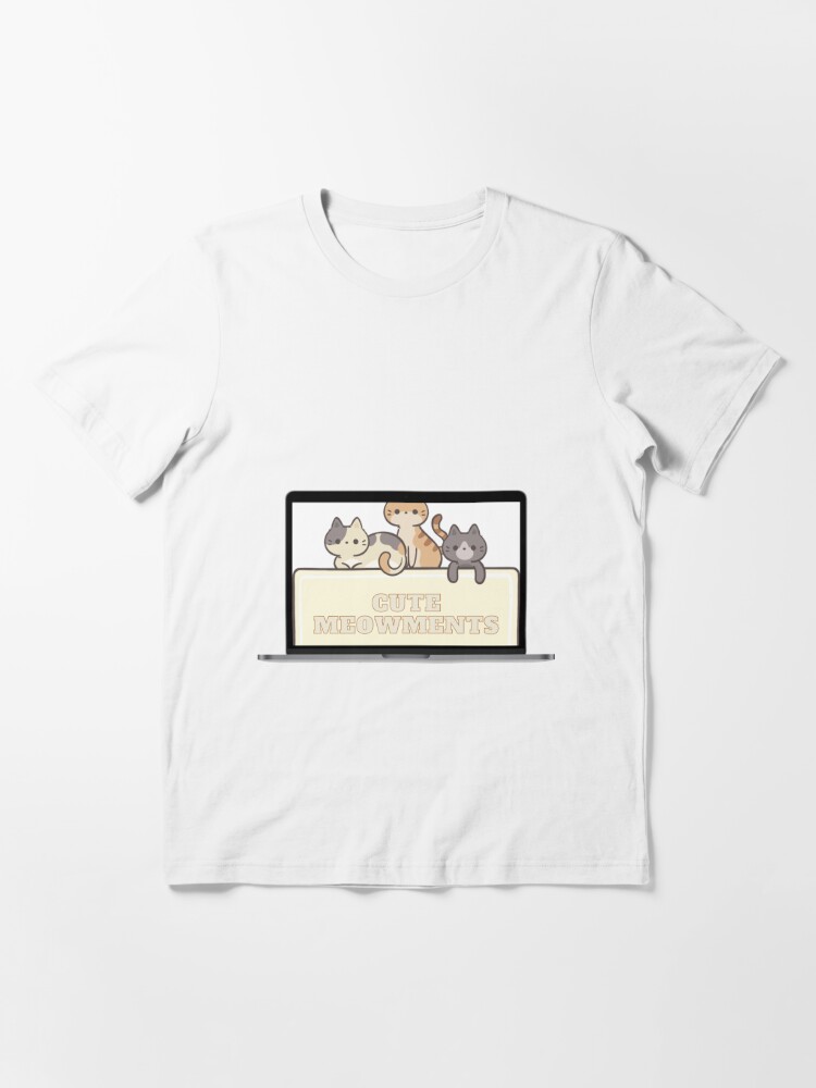 CAT ON LAPTOP | Essential T-Shirt