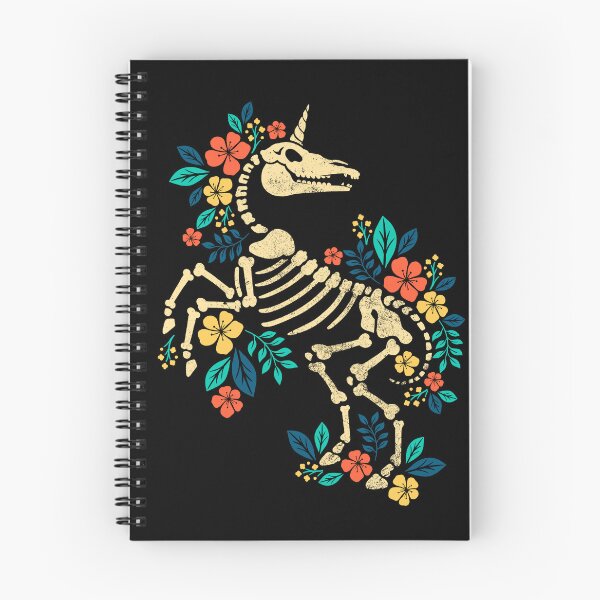 Item preview, Flowered unicorn skeleton designed and sold by NemiMakeit.