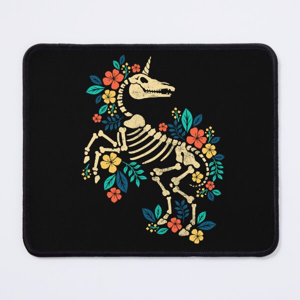 Item preview, Flowered unicorn skeleton designed and sold by NemiMakeit.