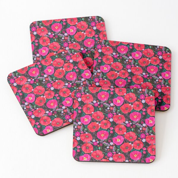 Item preview, Poppy Wildflower Red & Pink Poppies designed and sold by Niques-Atelier.