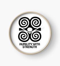 T-Shirt Adinkra Symbol: Humility with Strength Clock