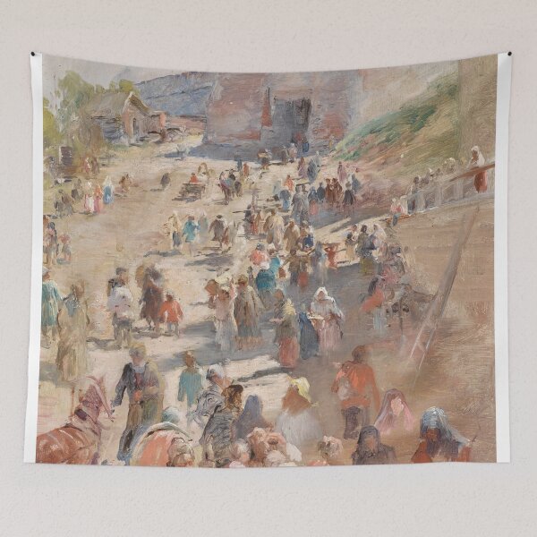 Item preview, Vintage Ukrainian city abstract painting designed and sold by Vintage Designs +.