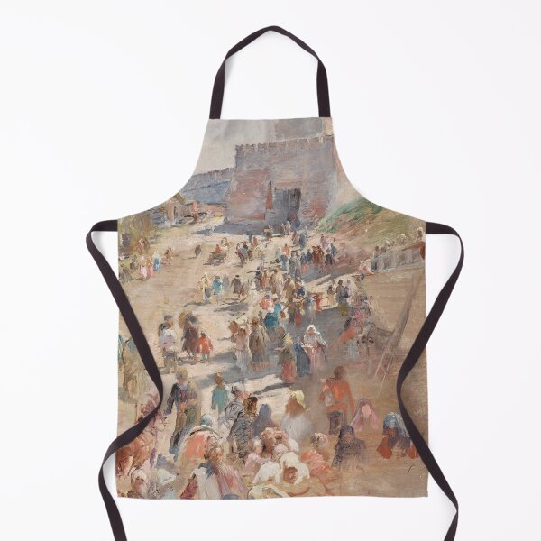 Item preview, Vintage Ukrainian city abstract painting designed and sold by Vintage Designs +.