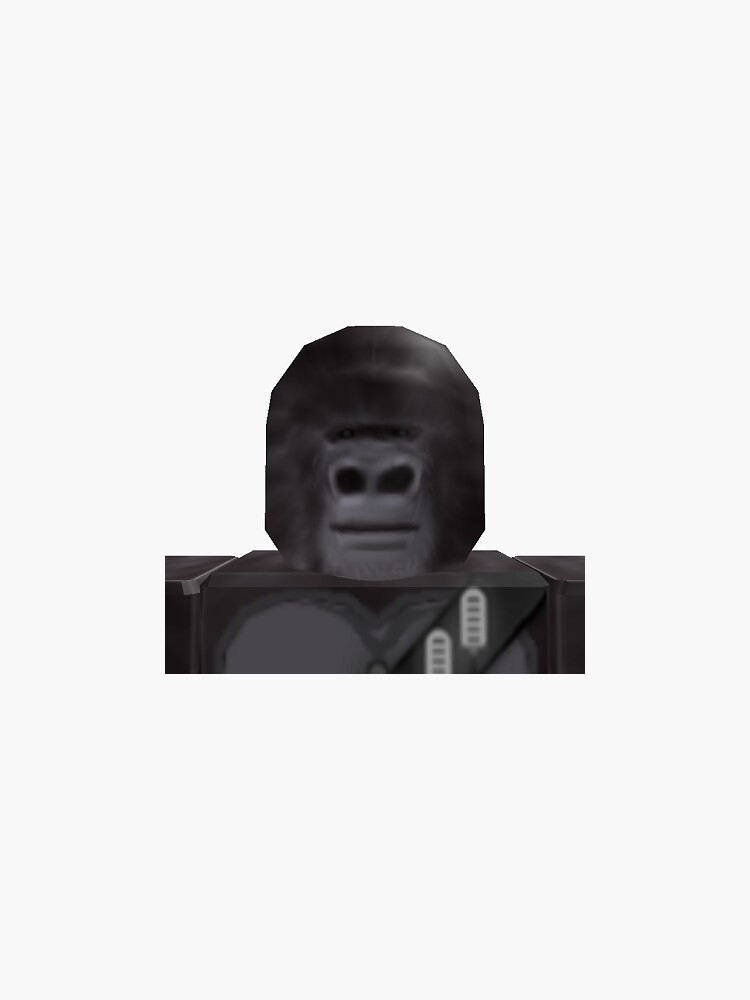 "Roblox Gorilla" Sticker for Sale by Hobojobojr Redbubble