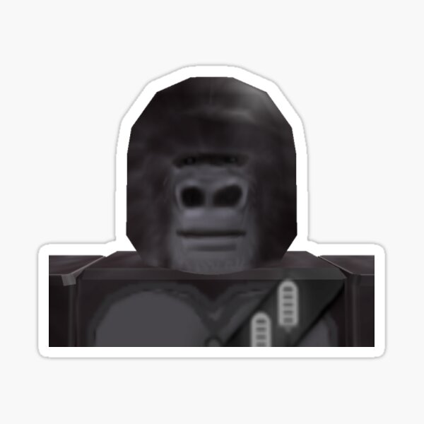 "Roblox Gorilla" Sticker for Sale by Hobojobojr | Redbubble