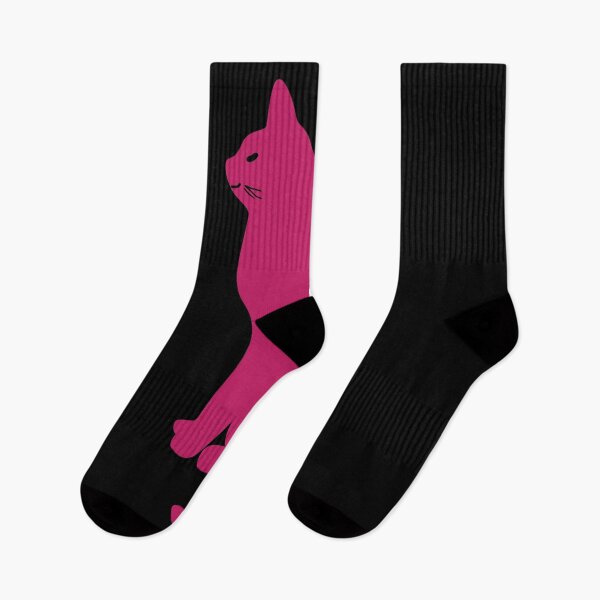 Item preview, Pink cat on black designed and sold by Photopat.