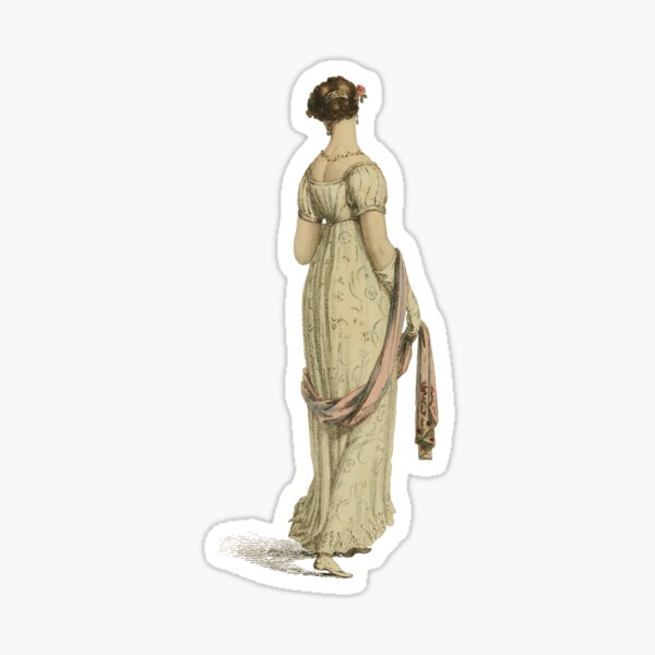 Vista previa del artículo con la obra «Regency Lady - Ilustración de moda», diseñado y vendido por SALON DES ARTS.
