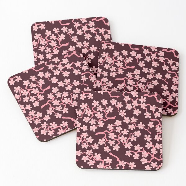 Item preview, Sakura pattern Japanese Blossom Flower Dark Pink designed and sold by gani-75.
