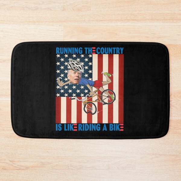 Item preview, Running The Country Is Like Riding A Bike American Flag designed and sold by bobbygies3720.