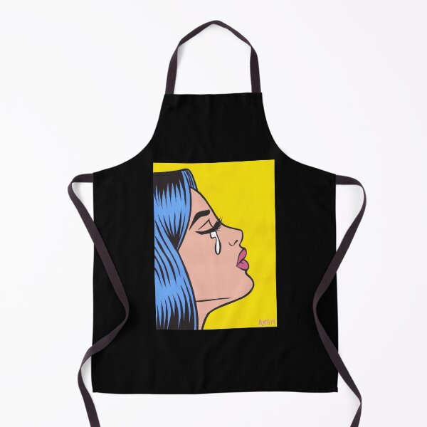 Item preview, Blue Hair Crying Comic Girl Greeting Card designed and sold by donniejeanjr6.