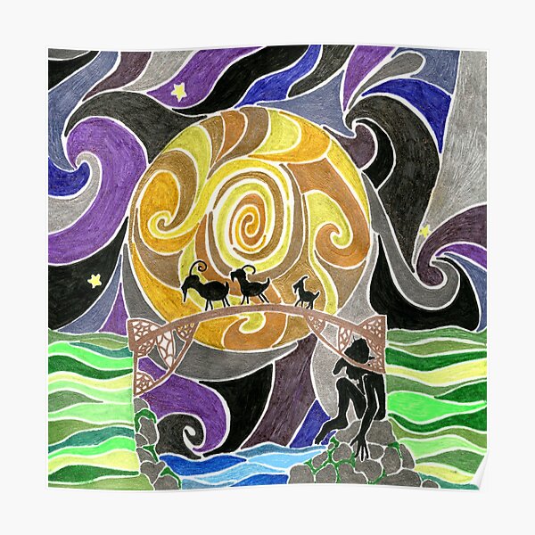 Three Billy Goats Gruff Poster