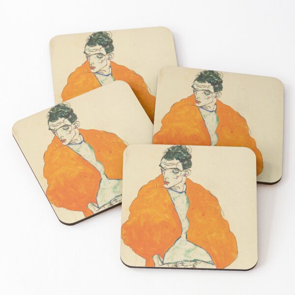 Item preview,  Standing male figure self-portrait - Egon Schiele designed and sold by Vintage Designs +.