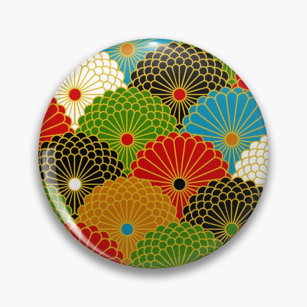 Item preview, Japanese Seigaiha Colorful Traditional Pattern Kimono  designed and sold by gani-75.