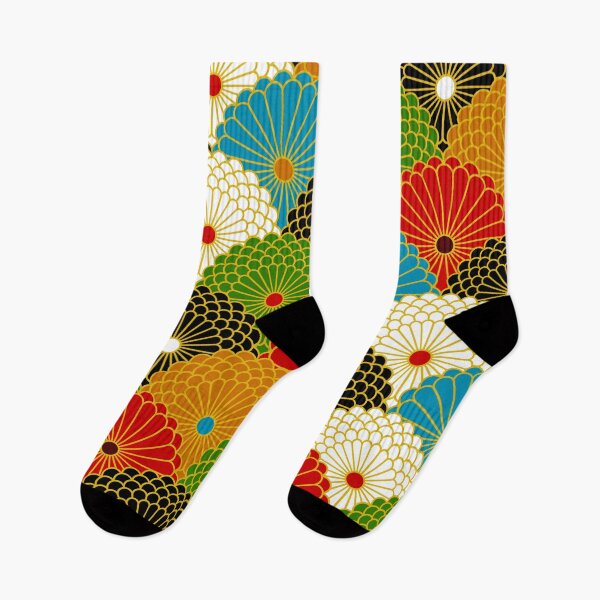 Item preview, Japanese Seigaiha Colorful Traditional Pattern Kimono designed and sold by gani-75.