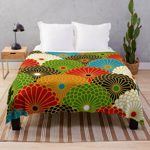 Item preview, Japanese Seigaiha Colorful Traditional Pattern Kimono  designed and sold by gani-75.