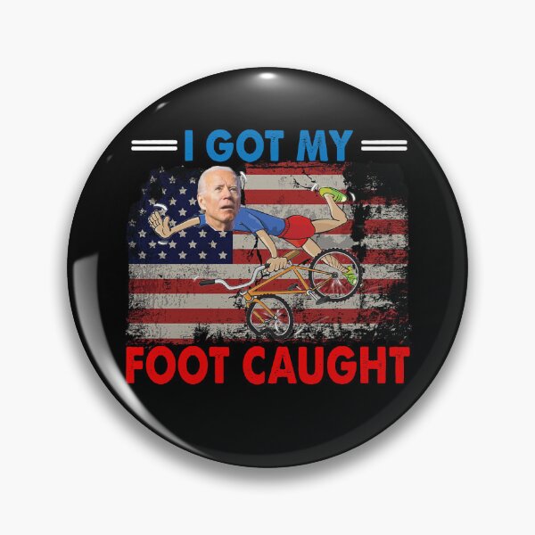 Item preview, Joe Biden falling off bicycle I got my Foot Caught designed and sold by bobbygies3720.