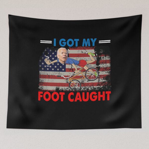 Item preview, Joe Biden falling off bicycle I got my Foot Caught designed and sold by bobbygies3720.