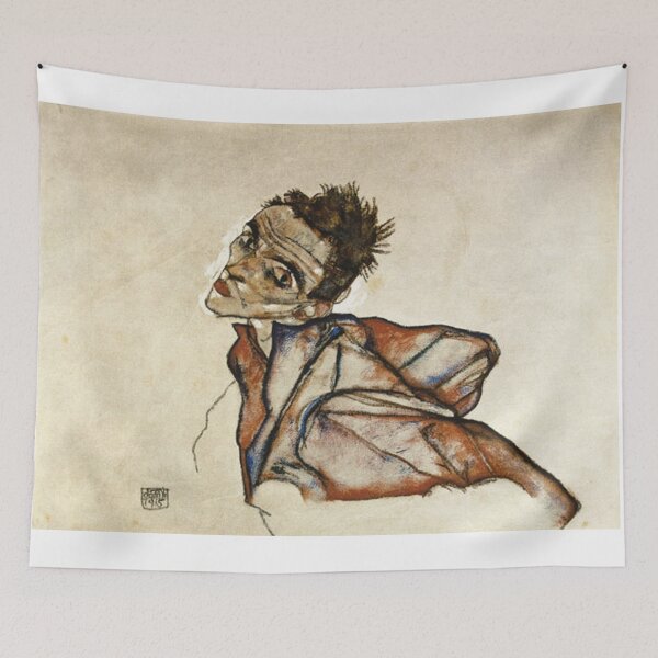 Item preview, Portrait art by Egon Schiele designed and sold by Vintage Designs +.