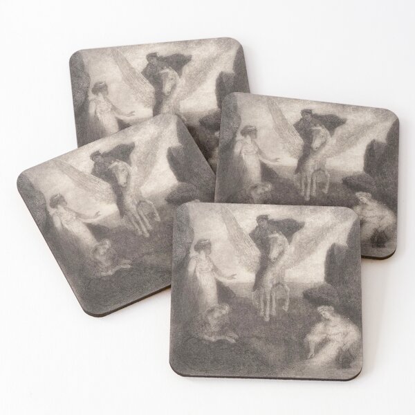 Item preview, Elbridge Kingsley The Poet on Pegasus Entering the Realm of the Muses designed and sold by Vintage Designs +.