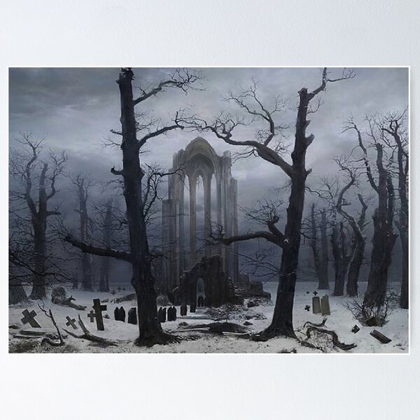 Item preview, Gothic archway by Caspar David Friedrich designed and sold by Vintage Designs +.