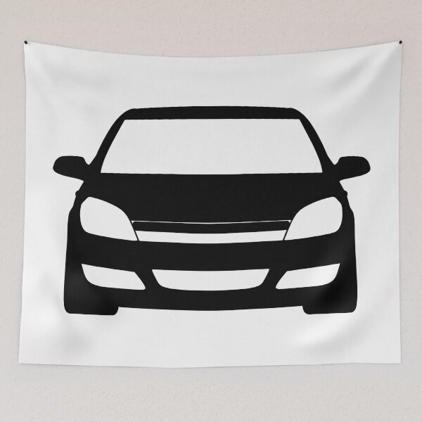 Item preview, Opel Vauxhal Holden Astra H 2004-2007 black silhouette designed and sold by EdimDesign.