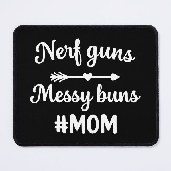 Item preview, Womens Guns Messy Buns Hashtag Mom Funny designed and sold by haselshirt.
