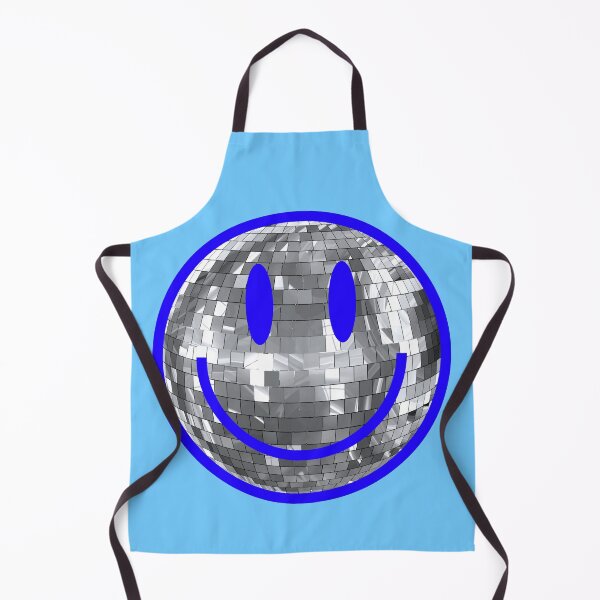 Item preview, Blue preppy disco ball smiley designed and sold by SUUSCK ★.