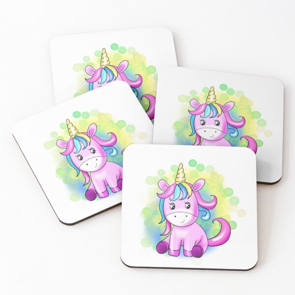 Item preview, Pinc unicorn in cartoon stil designed and sold by sonaadalian.
