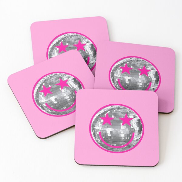 Item preview, Pink preppy disco ball smiley designed and sold by SUUSCK ★.