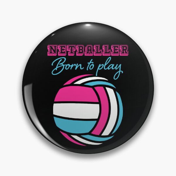 Artikelvorschau, Netball Born To Play Netballer Mädchen Sport Hot Pink entworfen und verkauft von hyperdesignshop.