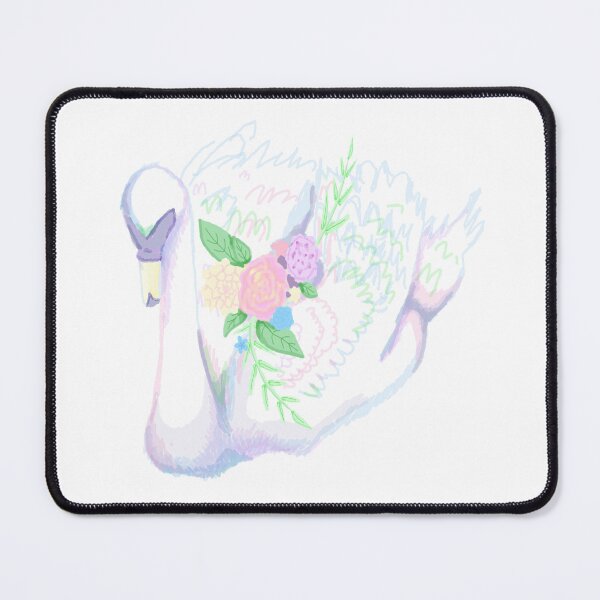 Item preview, swan with flowers  designed and sold by lavenderMagpie.
